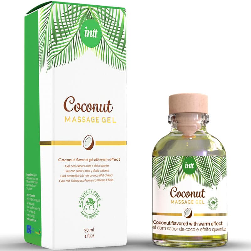 INTT - VEGAN MASSAGE GEL WITH COCONUT FLAVOR AND HEATING EFFECT thumb 2