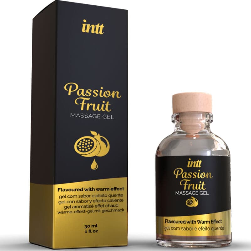 INTT MASSAGE & ORAL SEX - PASSION FRUIT FLAVORED MASSAGE GEL WITH HEAT EFFECT thumb 2