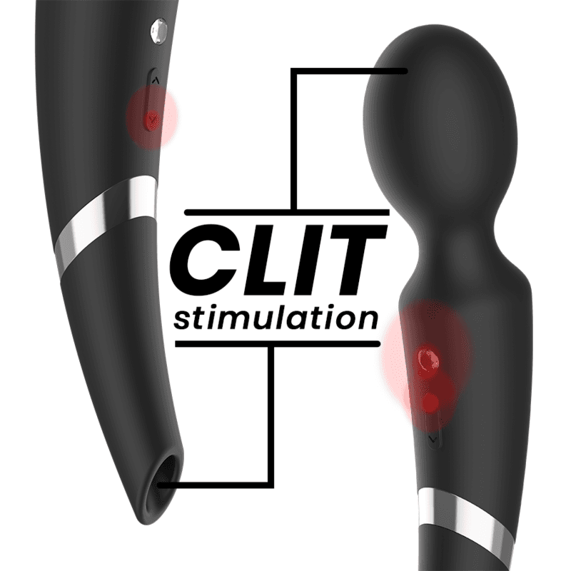 BLACK&SILVER - BECK WAND AND SUCTION CUP 2 IN 1 SILICONE thumb 5