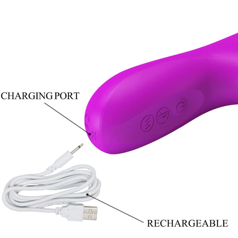 PRETTY LOVE - REESE VIBRATOR WITH PURPLE ROTATION thumb 9