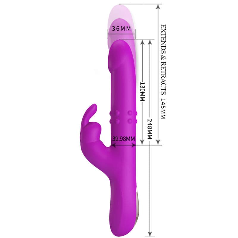 PRETTY LOVE - REESE VIBRATOR WITH PURPLE ROTATION thumb 6