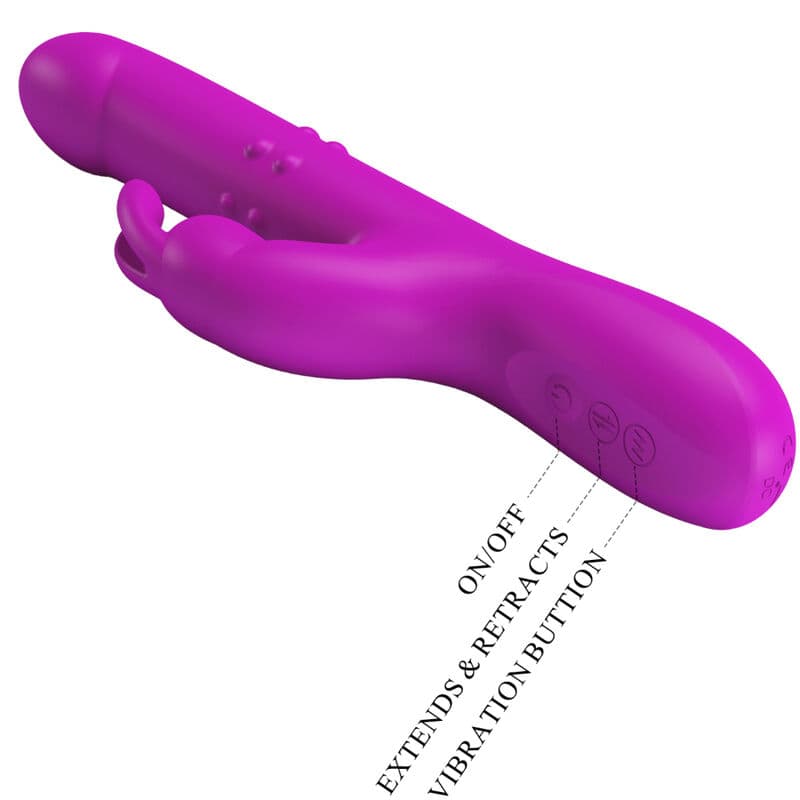 PRETTY LOVE - REESE VIBRATOR WITH PURPLE ROTATION thumb 7