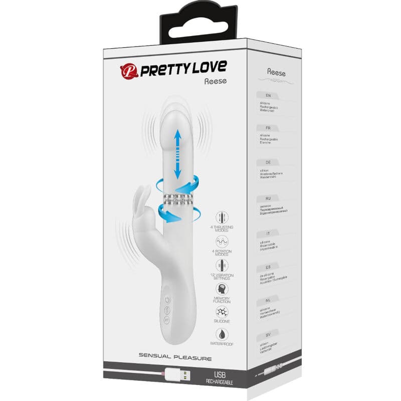 PRETTY LOVE - REESE VIBRATOR WITH SILVER ROTATION thumb 9