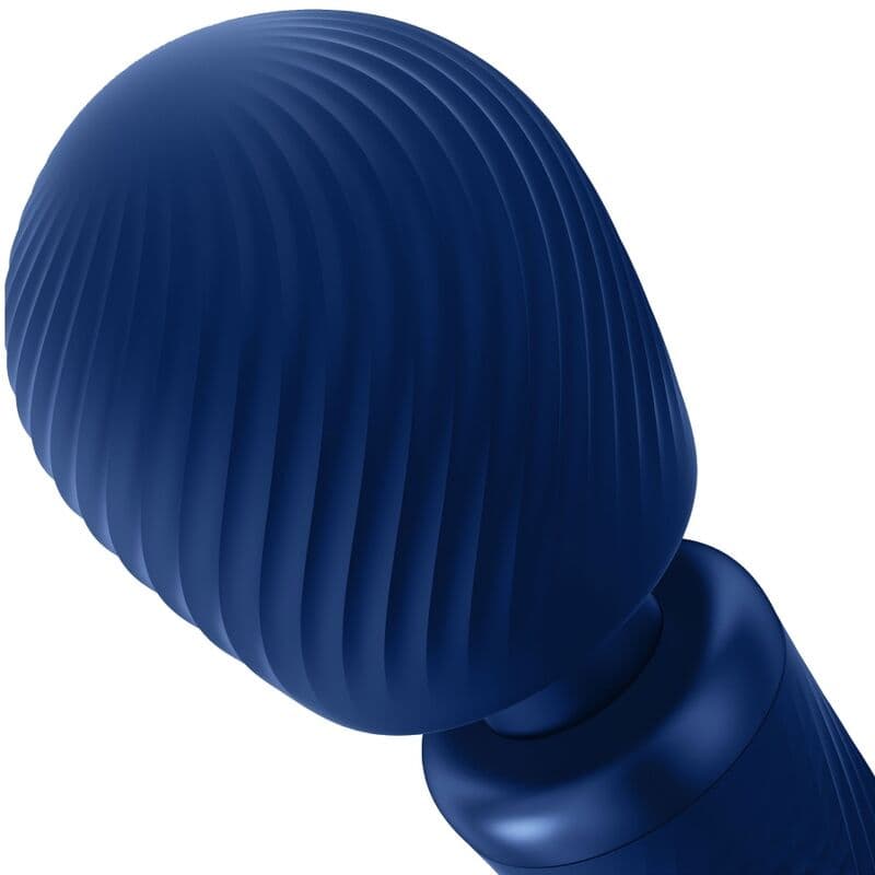 FUN FACTORY - VIM SILICONE RECHARGEABLE VIBRATING WEIGHTED RUMBLE WAND MIDNIGHT BLUE thumb 3