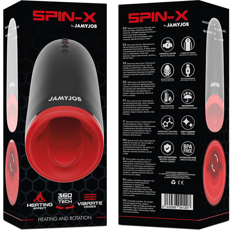 JAMYJOB - SPIN-X HEATING AND ROTATION MASTURBATOR thumb 8