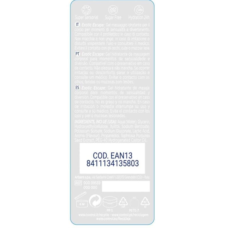 CONTROL - 2 EN 1 MASSAGE & PLEASURE EXOTIC 200 ML thumb 2