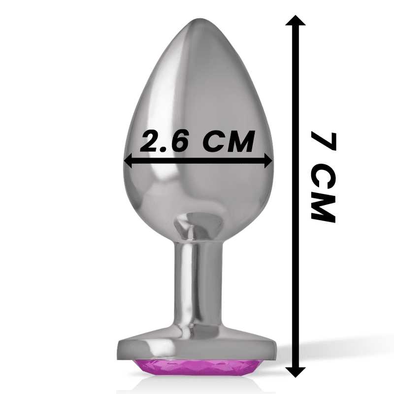 INTENSE - ALUMINUM METAL ANAL PLUG PINK HEART SIZE S thumb 4