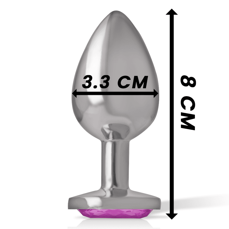 INTENSE - ALUMINUM METAL ANAL PLUG PINK HEART SIZE M thumb 4