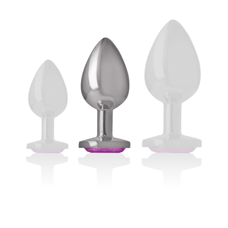 INTENSE - ALUMINUM METAL ANAL PLUG PINK HEART SIZE M thumb 5