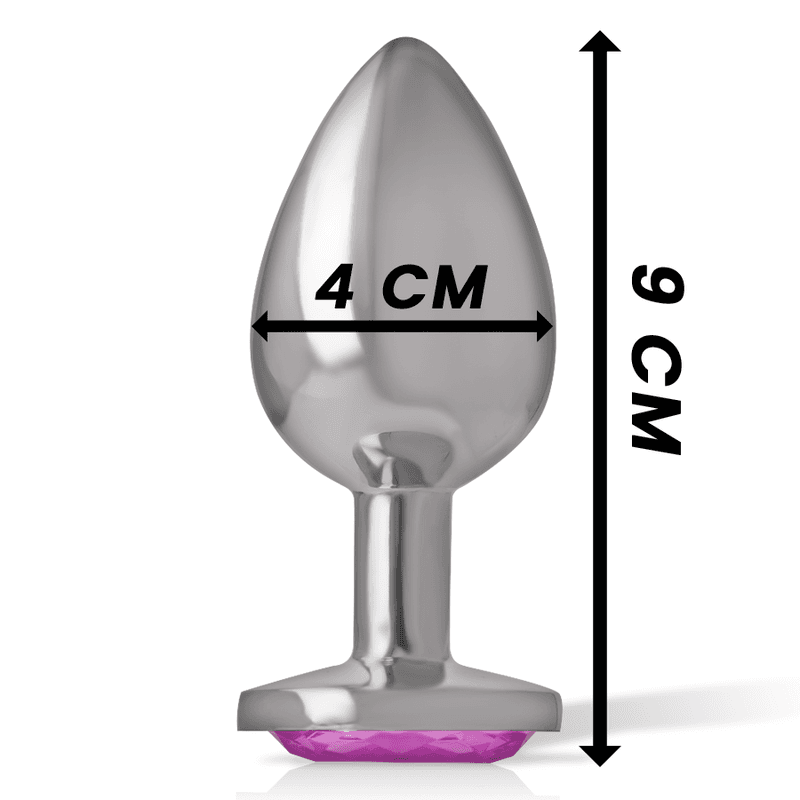 INTENSE - ALUMINUM METAL ANAL PLUG PINK HEART SIZE L thumb 4