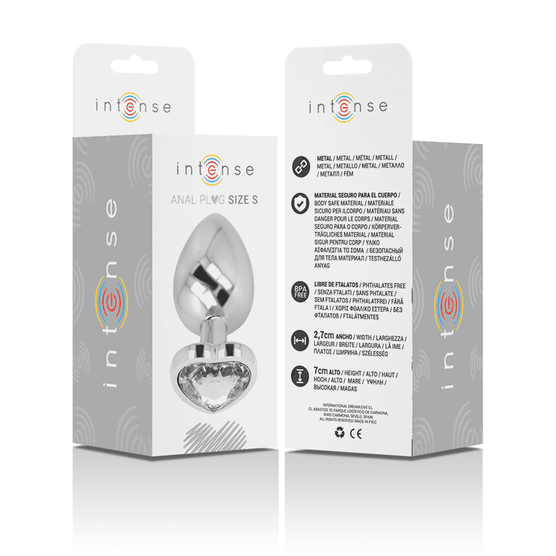 INTENSE - WHITE HEART ALUMINUM METAL ANAL PLUG SIZE S thumb 6