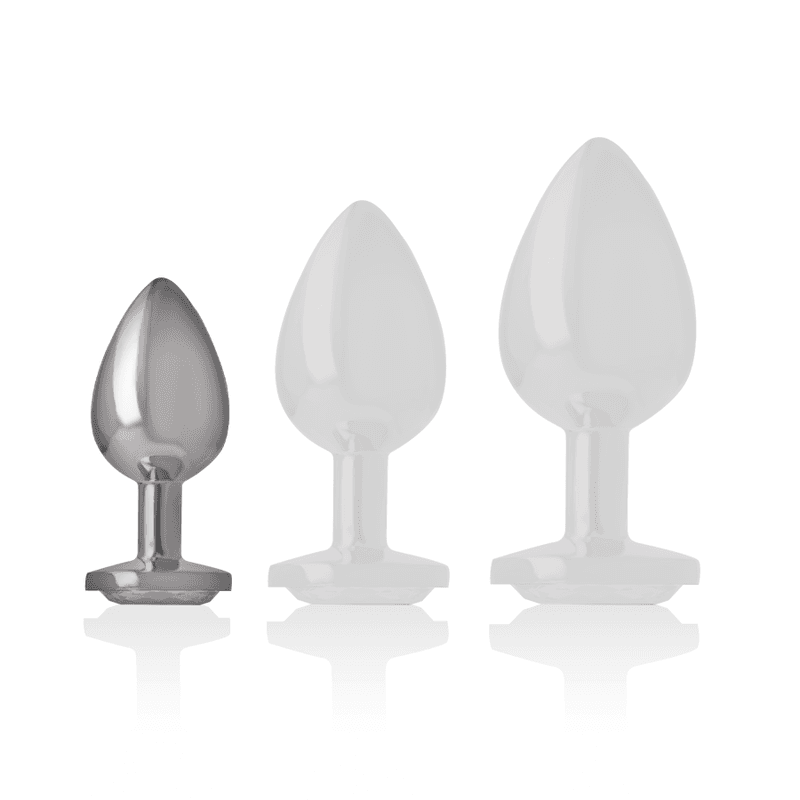 INTENSE - WHITE HEART ALUMINUM METAL ANAL PLUG SIZE S thumb 5