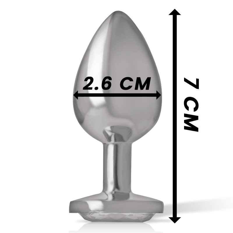 INTENSE - WHITE HEART ALUMINUM METAL ANAL PLUG SIZE S thumb 4