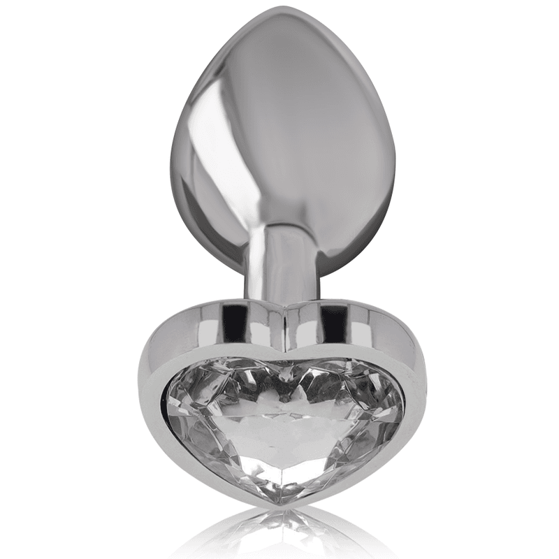 INTENSE - WHITE HEART ALUMINUM METAL ANAL PLUG SIZE S thumb 2