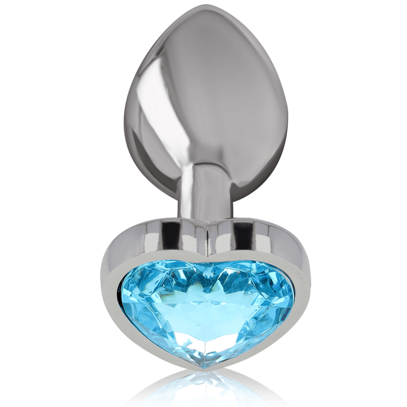 INTENSE - ALUMINUM METAL ANAL PLUG BLUE HEART SIZE M thumb 2