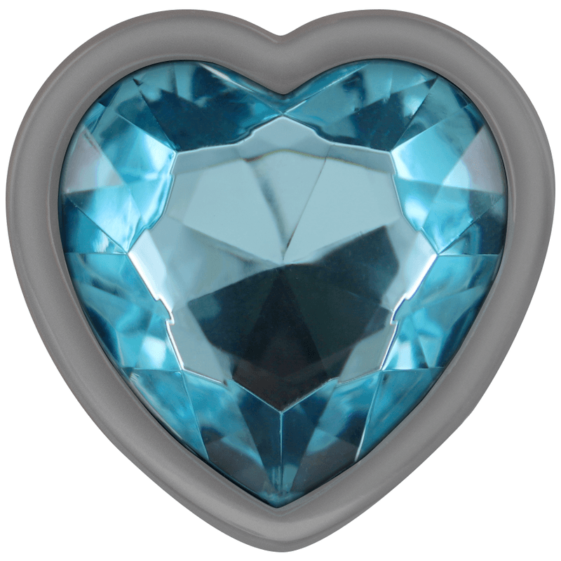 INTENSE - ALUMINUM METAL ANAL PLUG BLUE HEART SIZE M thumb 3