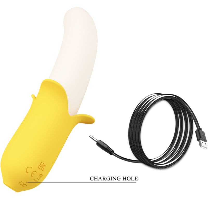 PRETTY LOVE - BANANA GEEK SUPER POWER 7 VIBRATIONS UP&DOWN SILICONE BLACK thumb 5