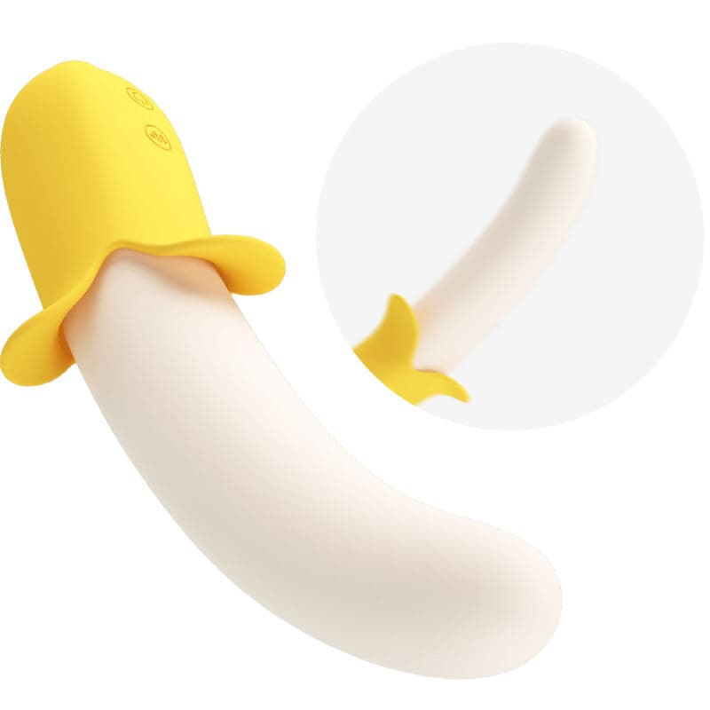 PRETTY LOVE - BANANA GEEK SUPER POWER 7 VIBRATIONS UP&DOWN SILICONE BLACK thumb 6