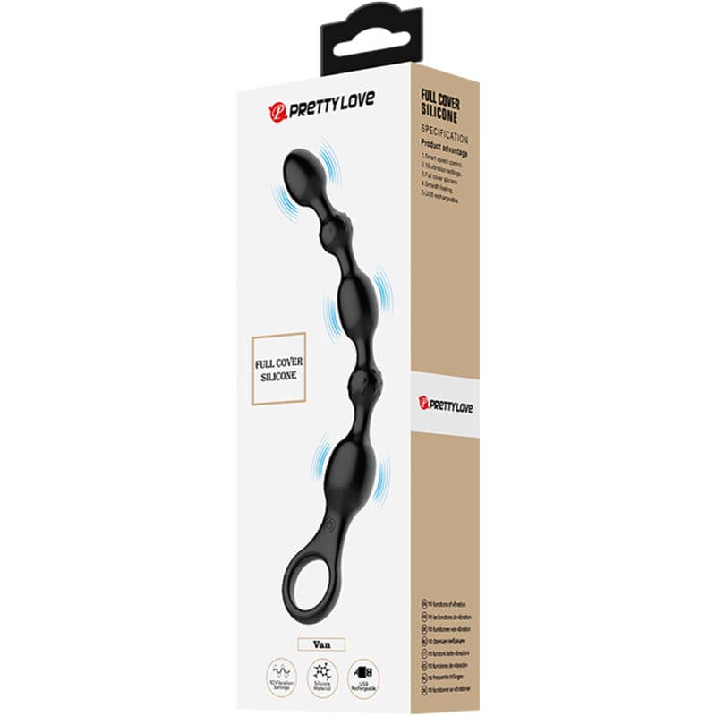 PRETTY LOVE - VAN ANAL BALLS 10 VIBRATIONS RECHARGEABLE SILICONE thumb 9