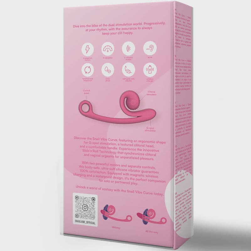 SNAIL VIBE - CURVE VIBRATOR PINK thumb 5