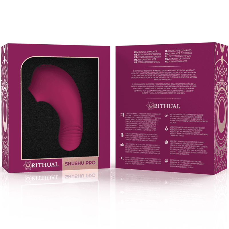 RITHUAL - SHUSHU PRO POCKET CLITORIS STIMULATOR 2 POWERFUL ORCHID MOTORS thumb 6