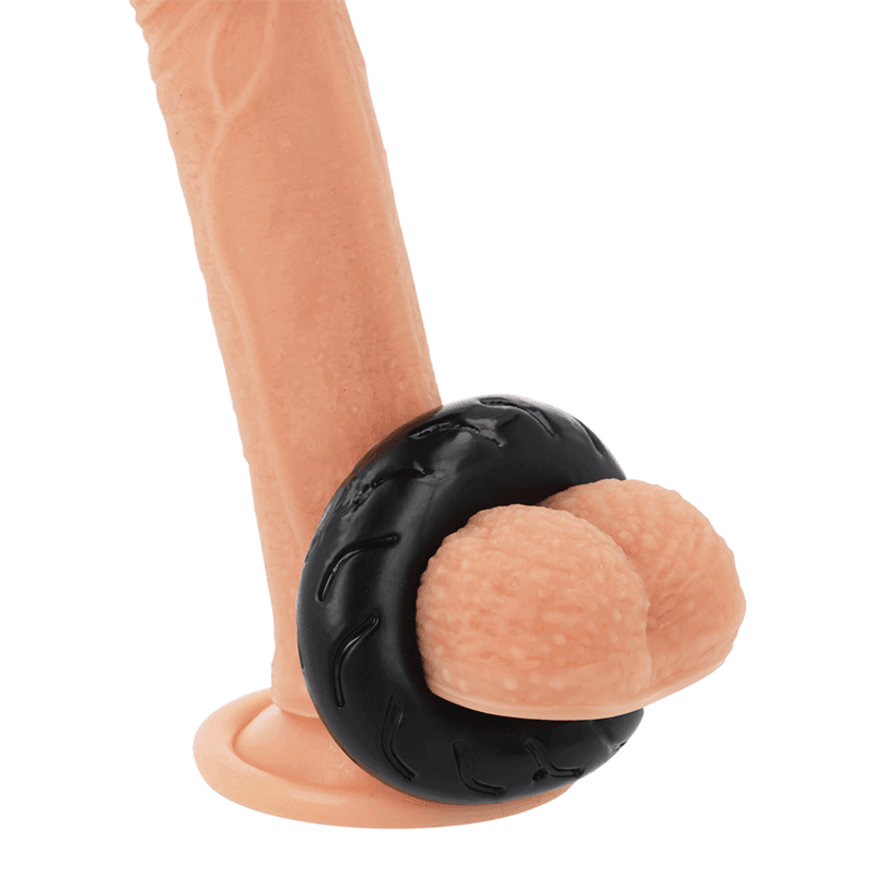 POWERING - SUPER FLEXIBLE AND RESISTANT PENIS RING 5CM PR08 BLACK thumb 1