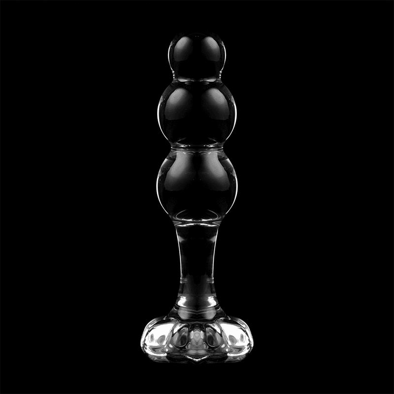 NEBULA SERIES BY IBIZA - MODEL 1 ANAL PLUG BOROSILICATE GLASS CLEAR 10.5 CM -O- 3 CM thumb 7