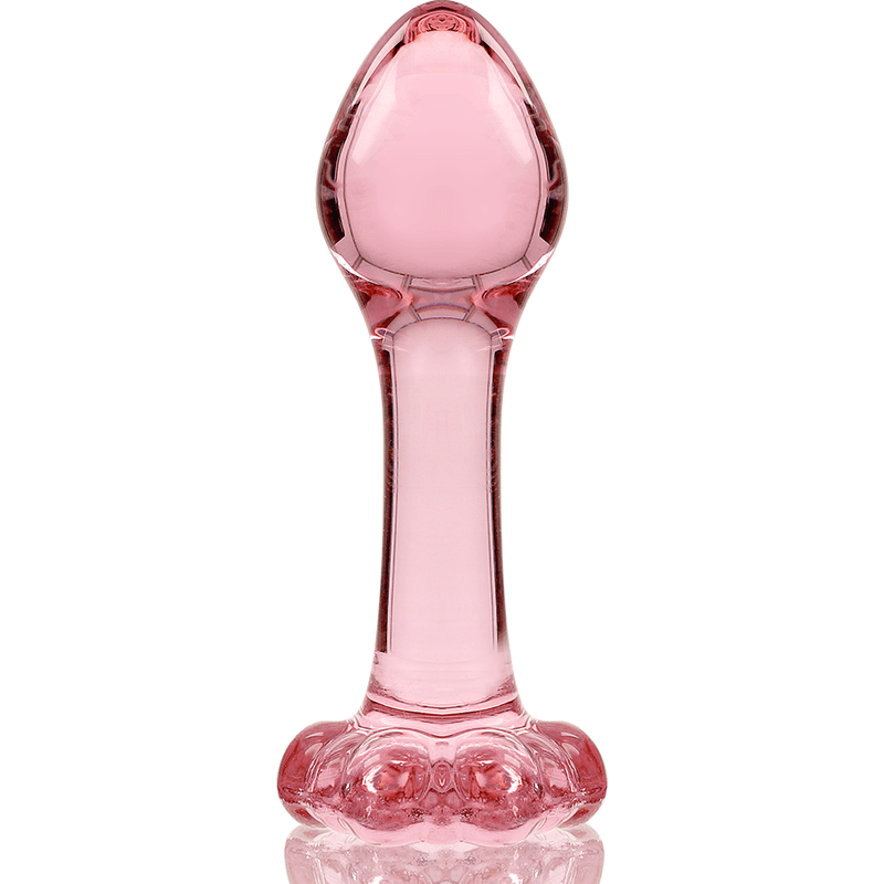 NEBULA SERIES BY IBIZA - MODEL 2 ANAL PLUG BOROSILICATE GLASS PINK 11 CM -O- 3.5 CM thumb 5