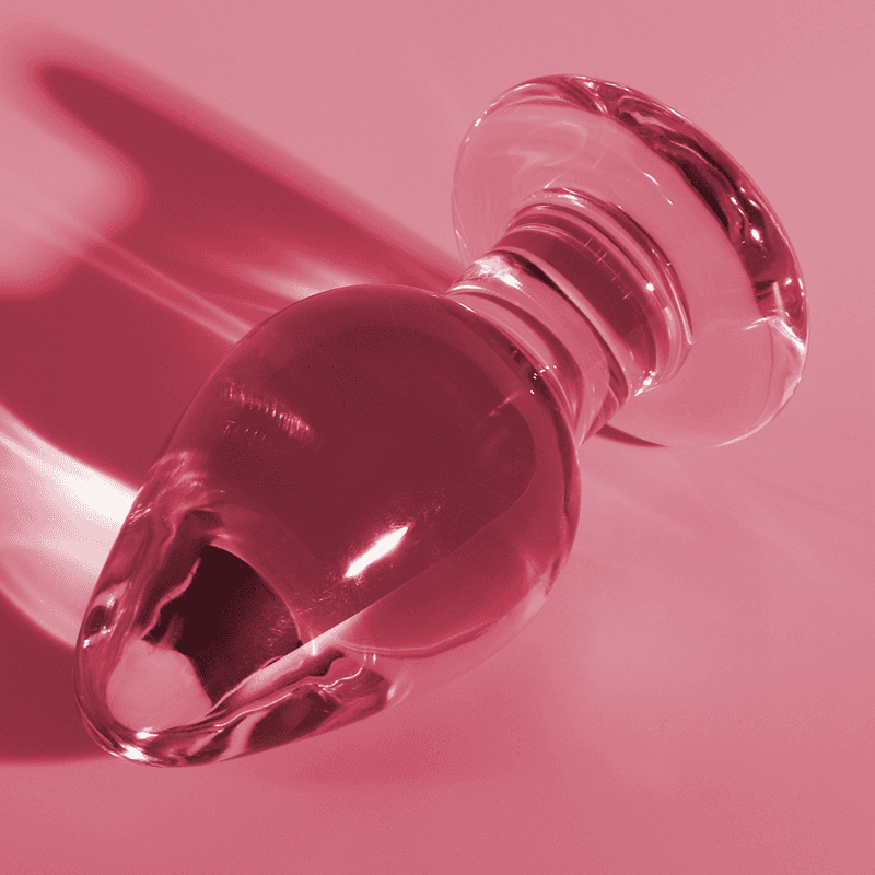 NEBULA SERIES BY IBIZA - MODEL 3 ANAL PLUG BOROSILICATE GLASS PINK 11 CM -O- 5 CM thumb 2