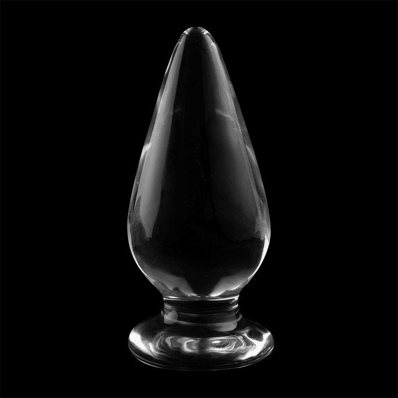 NEBULA SERIES BY IBIZA - MODEL 4 ANAL PLUG BOROSILICATE GLASS CLEAR 11 CM -O- 5 CM thumb 7