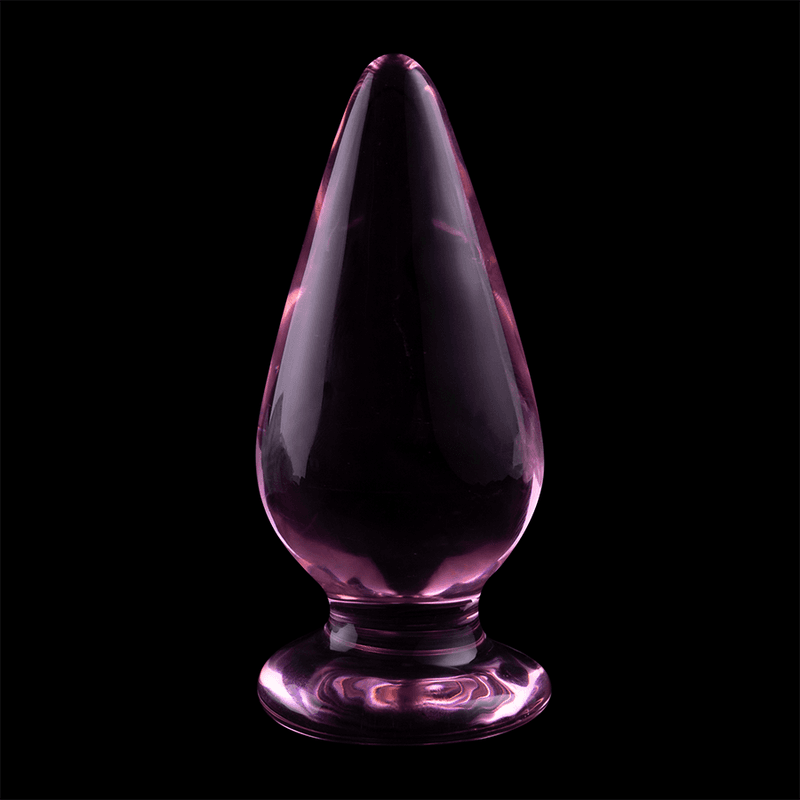 NEBULA SERIES BY IBIZA - MODEL 4 ANAL PLUG BOROSILICATE GLASS PINK 11 CM -O- 5 CM thumb 7