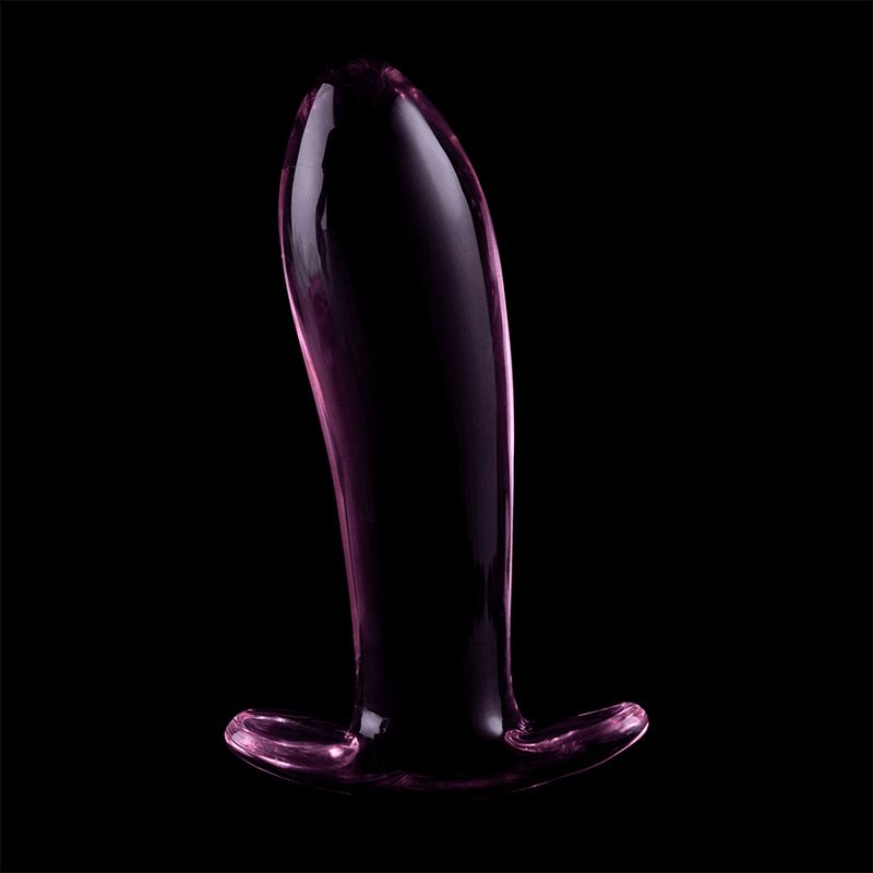 NEBULA SERIES BY IBIZA - MODEL 5 ANAL PLUG BOROSILICATE GLASS PINK 12.5 CM -O- 3.5 CM thumb 7