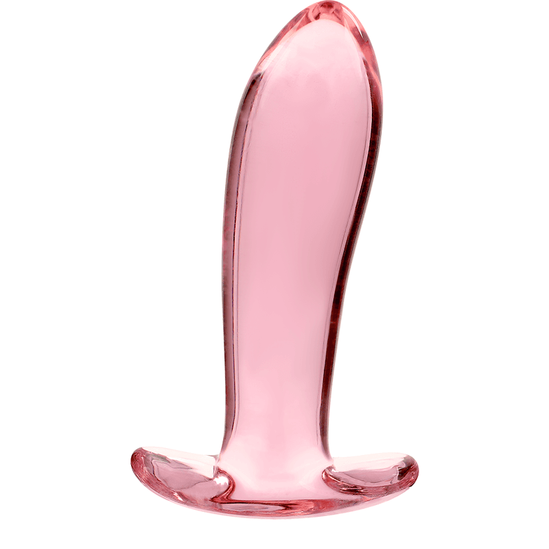 NEBULA SERIES BY IBIZA - MODEL 5 ANAL PLUG BOROSILICATE GLASS PINK 12.5 CM -O- 3.5 CM thumb 5