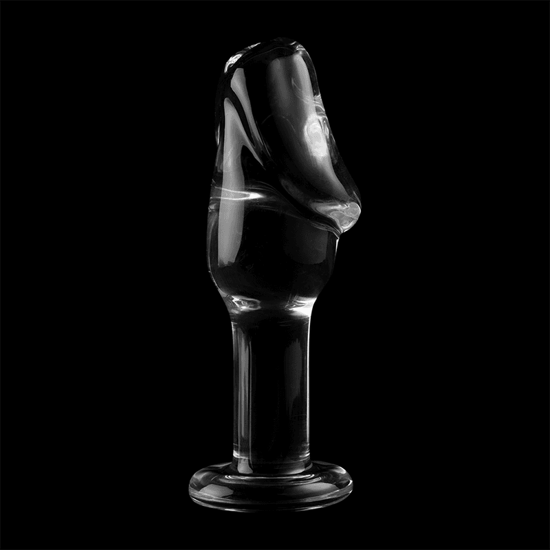 NEBULA SERIES BY IBIZA - MODEL 6 ANAL PLUG BOROSILICATE GLASS CLEAR 12.5 CM -O- 4 CM thumb 7
