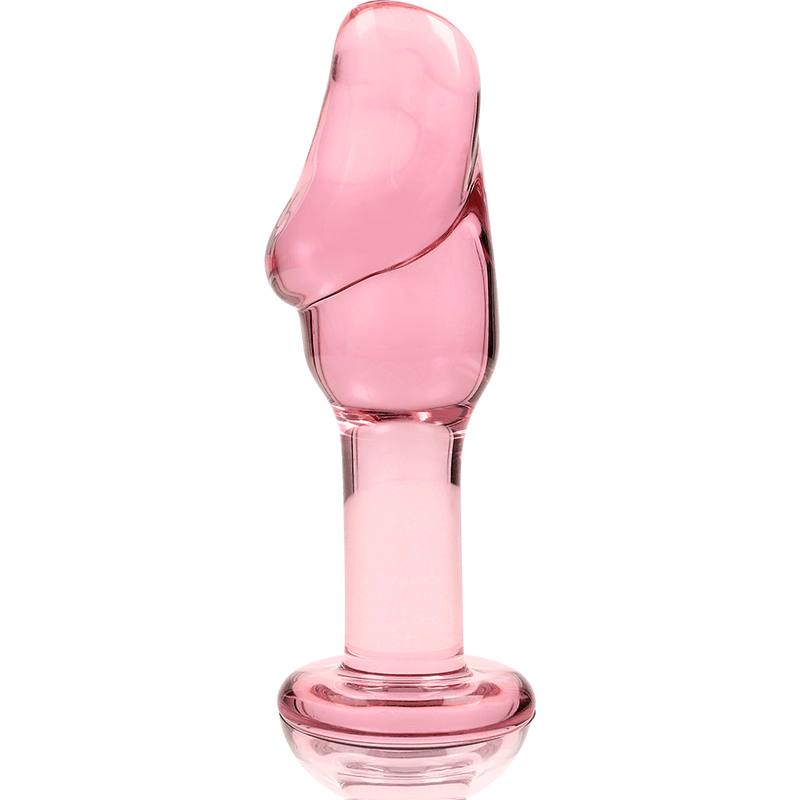 NEBULA SERIES BY IBIZA - MODEL 6 ANAL PLUG BOROSILICATE GLASS PINK 12.5 CM -O- 4 CM thumb 5