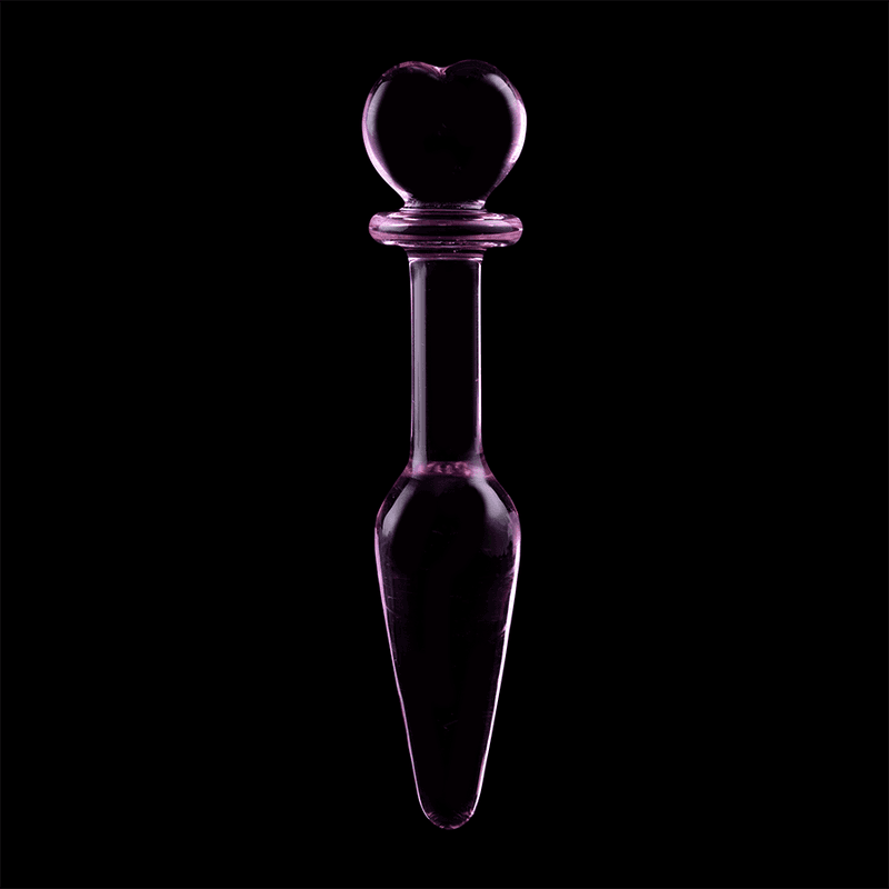 NEBULA SERIES BY IBIZA - MODEL 7 ANAL PLUG BOROSILICATE GLASS PINK 13.5 CM -O- 3 CM thumb 7