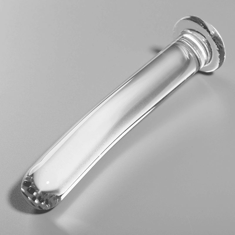 NEBULA SERIES BY IBIZA - MODEL 8 DILDO BOROSILICATE GLASS CLEAR 14.5 CM -O- 2 CM thumb 2