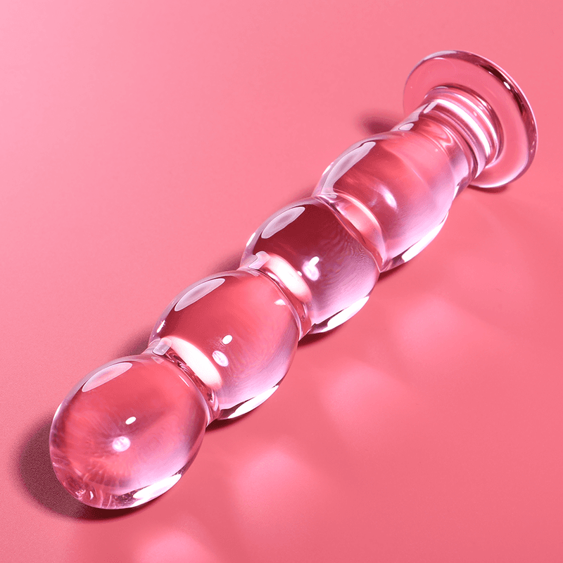 NEBULA SERIES BY IBIZA - MODEL 10 DILDO BOROSILICATE GLASS PINK 16.5 CM -O- 3.5 CM thumb 2