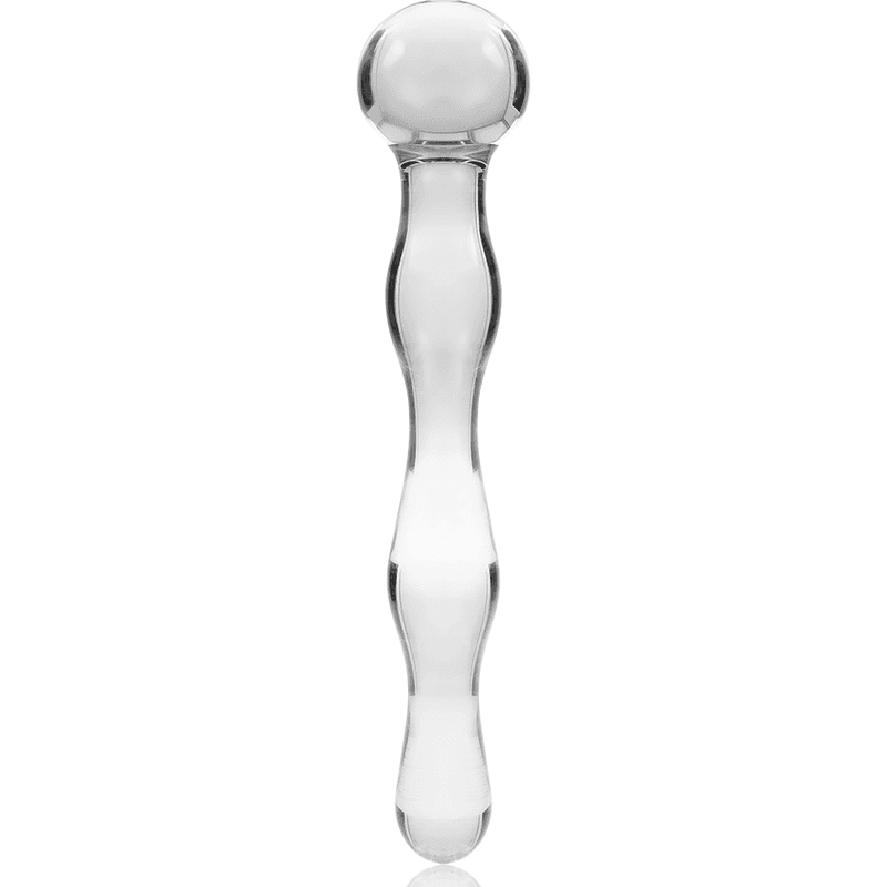 NEBULA SERIES BY IBIZA - MODEL 13 DILDO BOROSILICATE GLASS CLEAR 18 CM -O- 3.5 CM thumb 5