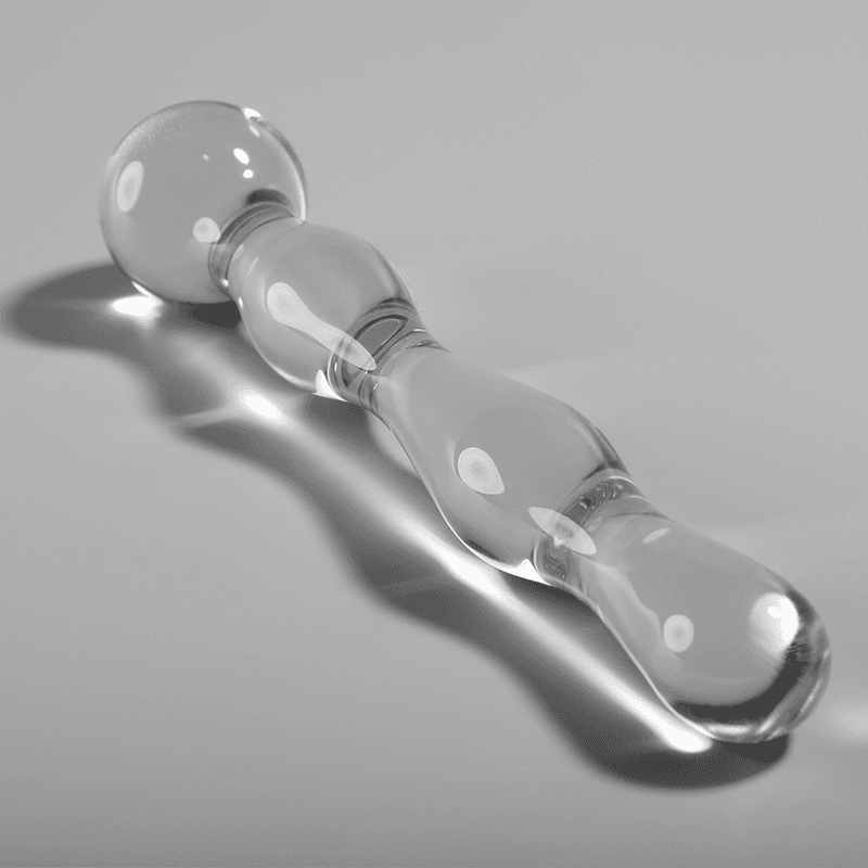 NEBULA SERIES BY IBIZA - MODEL 13 DILDO BOROSILICATE GLASS CLEAR 18 CM -O- 3.5 CM thumb 2