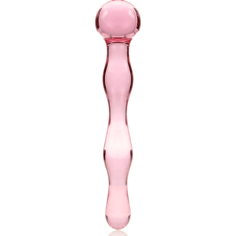 NEBULA SERIES BY IBIZA - MODEL 13 DILDO BOROSILICATE GLASS PINK 18 CM -O- 3.5 CM thumb 5