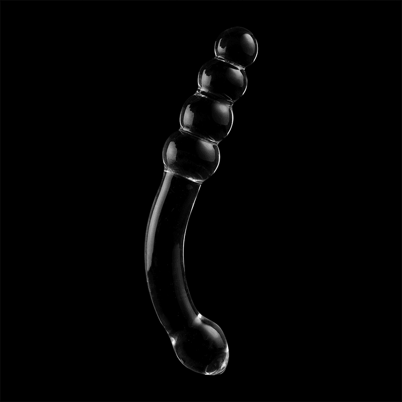 NEBULA SERIES BY IBIZA - MODEL 14 DILDO BOROSILICATE GLASS CLEAR 18.5 CM -O- 3 CM thumb 7