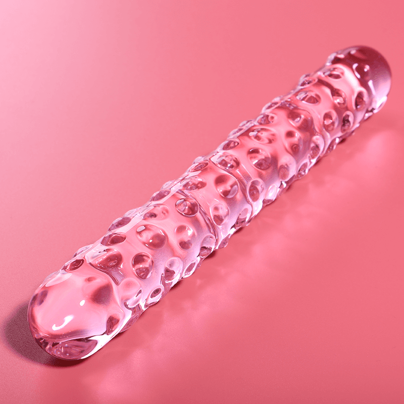 NEBULA SERIES BY IBIZA - MODEL 15 DILDO BOROSILICATE GLASS PINK 18.5 CM -O- 3 CM thumb 2