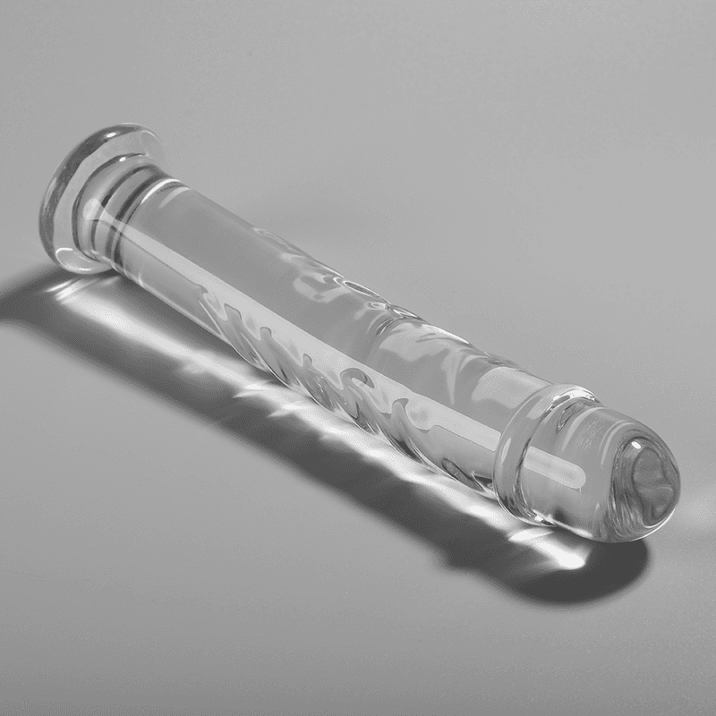 NEBULA SERIES BY IBIZA - MODEL 16 DILDO BOROSILICATE GLASS CLEAR 18.5 CM -O- 3 CM thumb 2