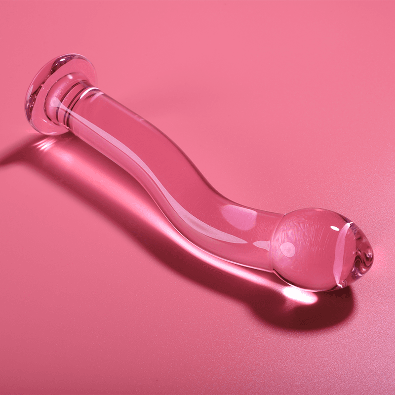 NEBULA SERIES BY IBIZA - MODEL 18 DILDO BOROSILICATE GLASS PINK 18.5 CM -O- 3.5 CM thumb 2