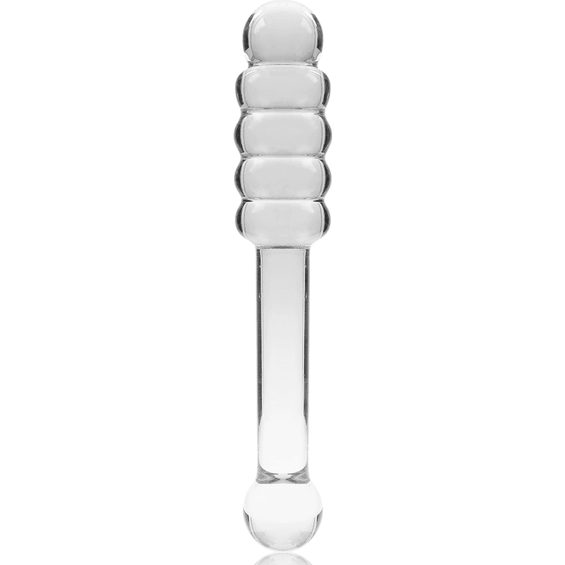 NEBULA SERIES BY IBIZA - MODEL 20 DILDO BOROSILICATE GLASS CLEAR 20.5 CM -O- 3 CM thumb 5