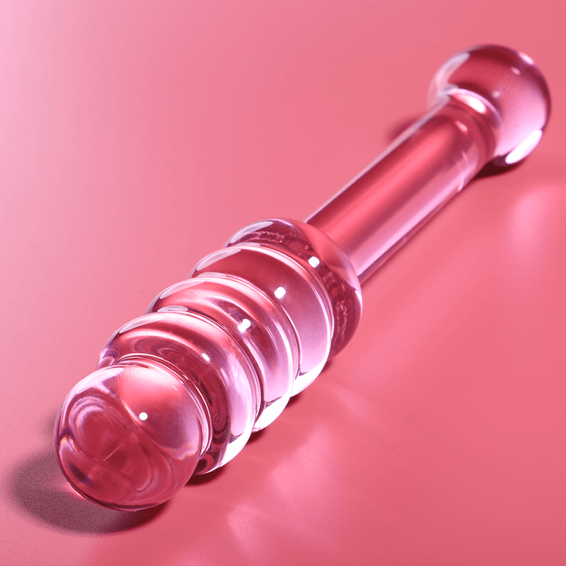NEBULA SERIES BY IBIZA - MODEL 20 DILDO BOROSILICATE GLASS PINK 20.5 CM -O- 3 CM thumb 2
