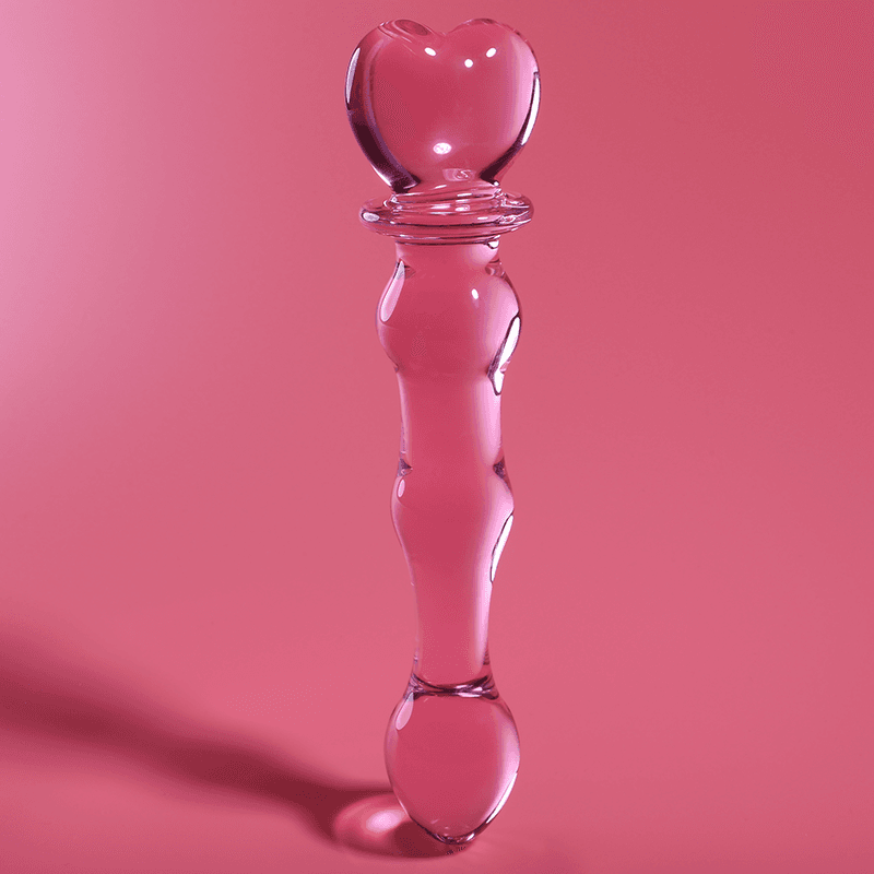 NEBULA SERIES BY IBIZA - MODEL 21 DILDO BOROSILICATE GLASS PINK 20.5 CM -O- 3.5 CM thumb 2