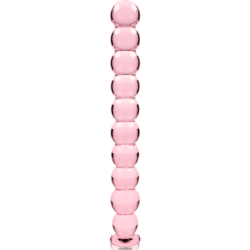 NEBULA SERIES BY IBIZA - MODEL 22 DILDO BOROSILICATE GLASS PINK 21.5 CM -O- 2.5 CM thumb 5