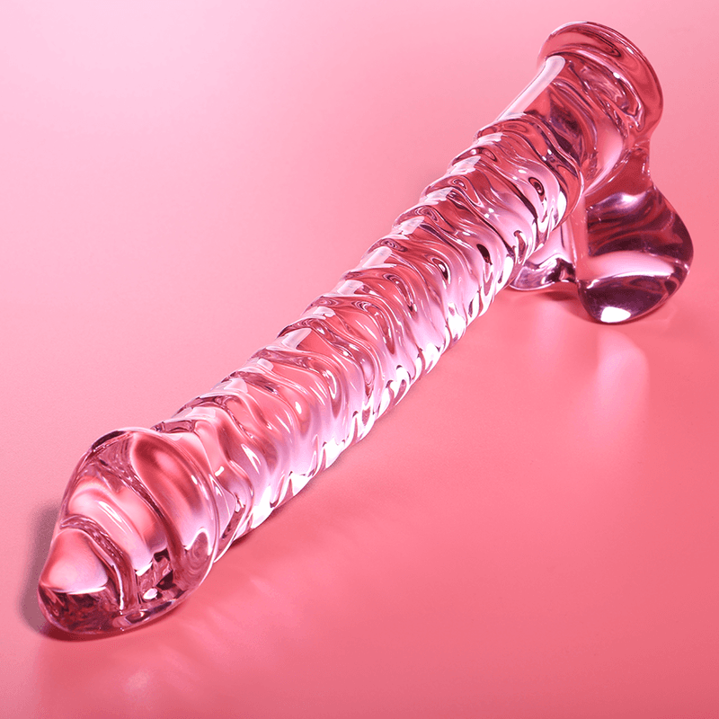 NEBULA SERIES BY IBIZA - MODEL 23 DILDO BOROSILICATE GLASS PINK 21.5 CM -O- 4 CM thumb 2